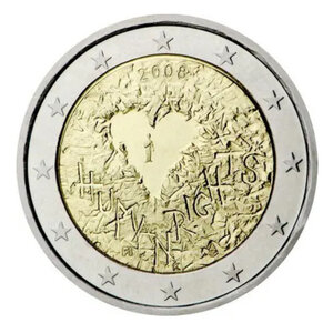 2 euros commémorative Finlande 2008 - Droits de l'homme.