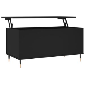 vidaXL Table basse Noir 90x44 5x45 cm Bois d'ingénierie