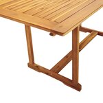 vidaXL Ensemble à manger de jardin 9Pièces bois d'acacia solide textilène