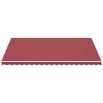 vidaXL Tissu de remplacement pour auvent Bordeaux rouge 5x3 5 m