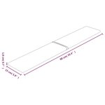 vidaXL Panneaux muraux 12 Pièces Jaune 90x15 cm Velours 1 62 m²