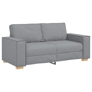 vidaXL Canapé 2 places Gris clair 180x78x84 cm Tissu