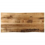 vidaXL Dessus de table bord vivant 100x40x3 8 cm bois de manguier brut
