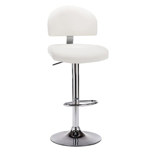 vidaXL Tabouret de bar Blanc Similicuir