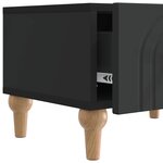 vidaXL Meuble TV avec tiroir Noir 147 x 34 5 x 30 cm Bois d'ingénierie