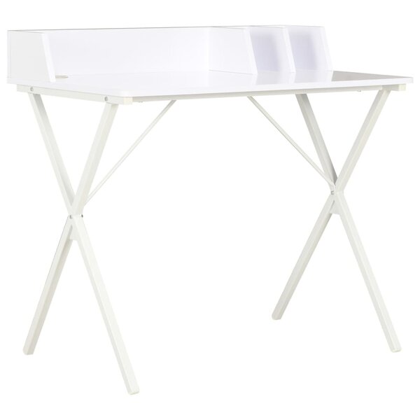 vidaXL Bureau Blanc 80x50x84 cm