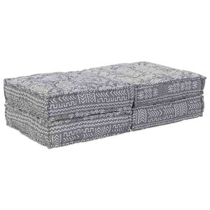 vidaXL Canapé modulaire 2 Pièces Gris clair 140 x 70 x 36 cm tissu