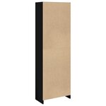 vidaXL Bibliothèque noir 57x28 5x174 cm bois d'ingénierie