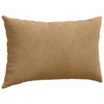 vidaXL Coussins de canapé 2 Pièces Marron 50 x 30 cm