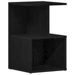 vidaXL Cabinet de chevet 2 Pièces Chêne noir 35 x 35 x 55 cm