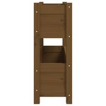 vidaXL Jardinière Marron miel 77x25x66 cm Bois massif de pin
