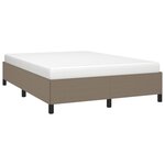 vidaXL Cadre de lit sans matelas taupe 140x200 cm tissu