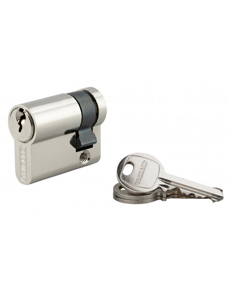 THIRARD - Demi-cylindre de serrure SA UNIKEY (achetez-en plusieurs ouvrez avec la même clé) 30x10mm 3 clés nickel - THIRARD