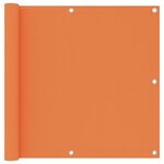vidaXL Écran de balcon Orange 90x400 cm Tissu Oxford