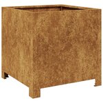 vidaXL Jardinière 40x40x40 cm acier résistant aux intempéries