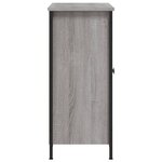 vidaXL Buffet sonoma gris 100x33x75 cm bois d'ingénierie