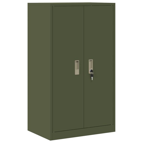 vidaXL Armoire de rangement Vert olive 60 x 40 x 105 cm Acier
