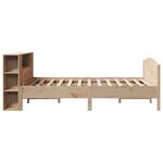 vidaXL Lit bibliothèque sans matelas 140x200 cm bois massif de pin