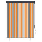 vidaXL Store roulant d'extérieur 120x250 cm Jaune et bleu