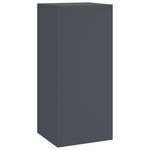 vidaXL Supports de plantes d'extérieur - Ensemble 3 pièces en anthracite