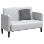 vidaXL Coussin de Dos Gris foncé 50 x 45 cm Tissu en microfibre