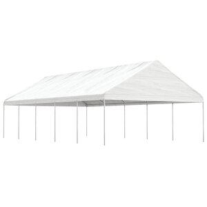 vidaXL Belvédère avec toit blanc 11 15x5 88x3 75 m polyéthylène