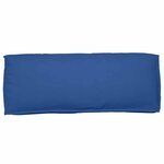 vidaXL Coussin pour dossier de palette Bleu royal 120 x 40 x 12 cm