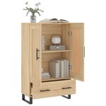 vidaXL Buffet haut chêne sonoma 69 5x31x115 cm bois d'ingénierie