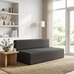 vidaXL Canapé-lit pliable Gris foncé 152 x 86 5 x 60 cm Tissu