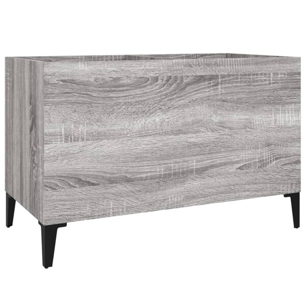 vidaXL Armoire à disques sonoma gris 74 5x38x48 cm bois d'ingénierie