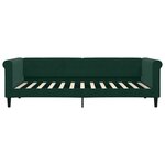 vidaXL Lit de jour avec matelas vert foncé 90x200 cm velours
