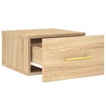 vidaXL Tables de chevet murales 2 Pièces chêne sonoma 35x35x20 cm