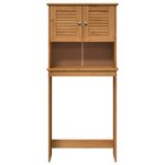 vidaXL Cabinet pour lave-linge marron miel 72 5 x 27 x 161 cm