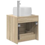 vidaXL Vanité de lavabo mural Chêne Sonoma 49 5 x 44 5 x 66 cm