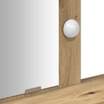 Coiffeuse vidaXL avec lumières LED Chêne Artisan 100x41x140 cm