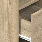 vidaXL Tables de chevet 2 Pièces avec tiroir chêne sonoma 25x31x66 cm