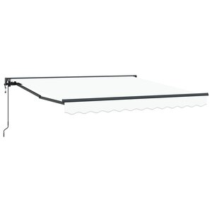vidaXL Auvent Rétractable Blanc 300x250 cm