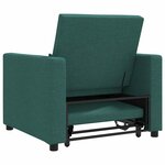 vidaXL Canapé Lit Simple Vert foncé 90 x 165 x 87 cm tissu