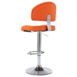 vidaXL Tabouret de bar Orange Similicuir