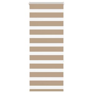 vidaXL Store zèbre marron sable largeur du tissu 60 9 cm polyester