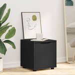 vidaXL Cabinet de salle de bain Noir 40 5 x 40 x 44 cm