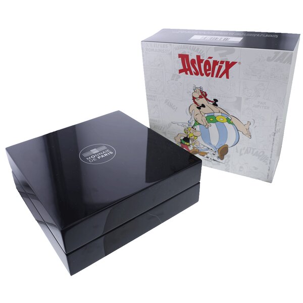 Obélix et Panoramix - 50 Euros Argent Colorisé BE 2022 (MDP)