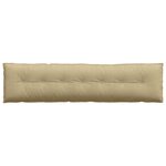 vidaXL Coussin de Dos Vert gris 200 x 50 cm Tissu en velours côtelé