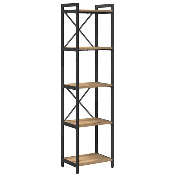 vidaXL Bibliothèque chêne artisanal 40 x 30 x 153 cm Bois d'ingénierie