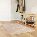 vidaXL Coureur de Tapis MARSA Beige 100 x 200 cm Polyester et PVC