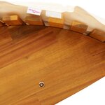 vidaXL Chaises longues à bascule avec coussins 2 Pièces en bois massif d'acacia