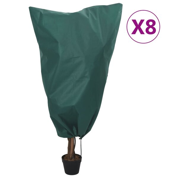 vidaXL Housses de protection pour plantes avec cordon de serrage 8 Pièces