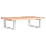 vidaXL Étagère de vasque murale acier et bois de chêne massif