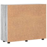 vidaXL Buffet Sonoma gris 55 5 x 29 x 100 cm Bois d'ingénierie