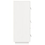 vidaXL Buffet haut Blanc 34x40x108 5 cm Bois massif de pin